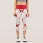 Capri Leggings Red Bow : Style et confort combinés (Recto)