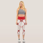 Capri Leggings Red Bow : Style et confort combinés (Recto)
