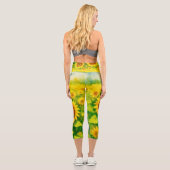 Capri Leggings taille haute tournesol (Verso)