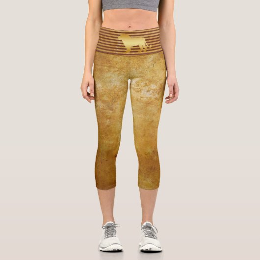 Capri Lion Gold Leggings (Recto)