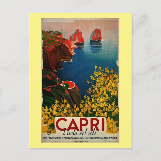  Capri L'Isola del Sole Italië Briefkaart (Voorkant)