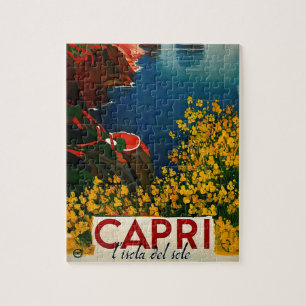 Capri L'Isola del Sole Italië Kunstschilder Legpuzzel