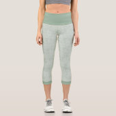 Capri Mint green marble print leggings (Recto)