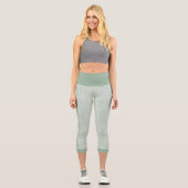 Capri Mint green marble print leggings (Recto)