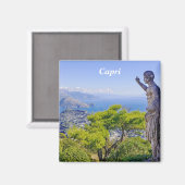 Capri Mountain Uitzicht Magneet (Voorkant / Achterkant)
