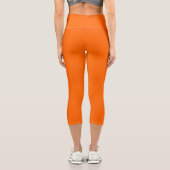 Capri Neon Orange Funky Leggings (Verso)