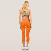 Capri Neon Orange Funky Leggings (Verso)