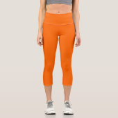 Capri Neon Orange Funky Leggings (Recto)