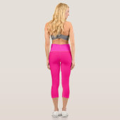 Capri Neon Pink Funky Leggings (Verso)