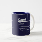 Capri Personalized Name Coffee Mug (Devant droit)