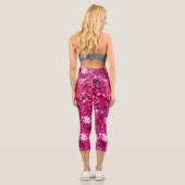Capri Pink Abstract Leggings for Women | Magenta Waterco (Verso)