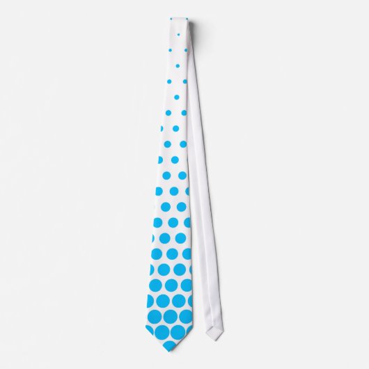 Capri Polka Dot Modern White Stropdas (Voorkant)