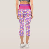 Capri Pop de lapin de Pâques Mode Capris Leggings (Verso)