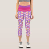 Capri Pop de lapin de Pâques Mode Capris Leggings (Recto)