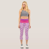Capri Pop de lapin de Pâques Mode Capris Leggings (Recto)