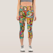 Capri Pop Girl Art Comic 1 - Fun Capris Leggings (Recto)