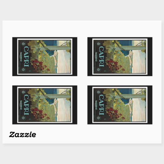 Capri Rechthoekige Sticker (Vel)