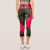 Capri Red Roses Rosarium Leggings (Verso)