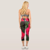 Capri Red Roses Rosarium Leggings (Verso)