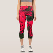 Capri Red Roses Rosarium Leggings (Recto)