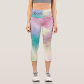 Capri "Respire" Aquarelle Yoga Leggings (Recto)