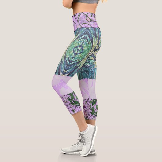Capri Susea Blu Studios Elemental Kaleidoscope Leggings (Gauche)