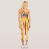 Capri Tangerine Capris Leggings Taille Haute (Verso)