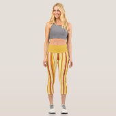 Capri Tangerine Capris Leggings Taille Haute (Recto)