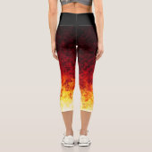 Capri Zones de coucher de soleil - Leggings Capris (Verso)