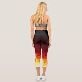 Capri Zones de coucher de soleil - Leggings Capris (Verso)