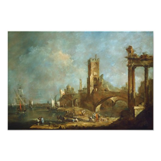 Capriccio d'un port Photo Imprimer (Devant)