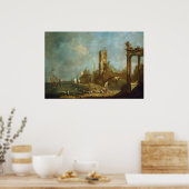 Capriccio d'une affiche de port (Cuisine)