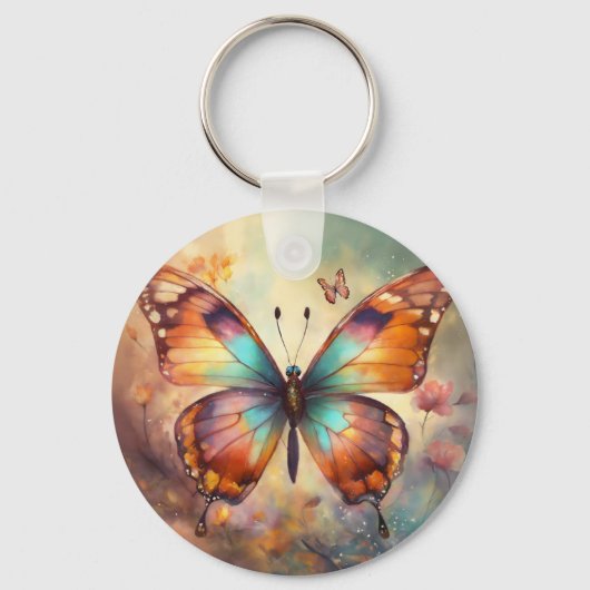 Caprice Papillonnant : Porte-clés Imprimé Papillon (Recto)