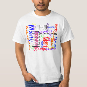 Capricious Herhalende Naam Collage T-shirt