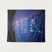 Capricorn | Aangepaste astrologie Tapestry Wandkleed (Voorkant (horizontaal))
