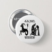 Capricorn/Aquarius Ronde Button 5,7 Cm (Voorkant /achterkant)