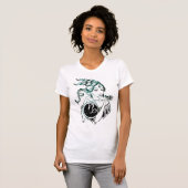 Capricorn Art Deco Lady T-shirt (Voorkant volledig)