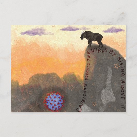 Capricorn bat la carte postale Virus (Devant)