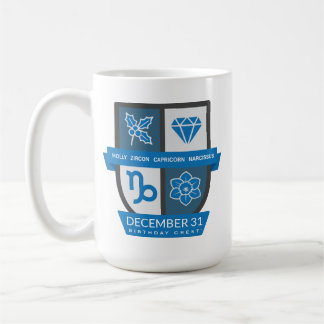 Capricorn Birthday Crest™ December 22-31 Mug Koffiemok