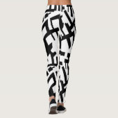 Capricorn Black White Leggings (Achterkant)