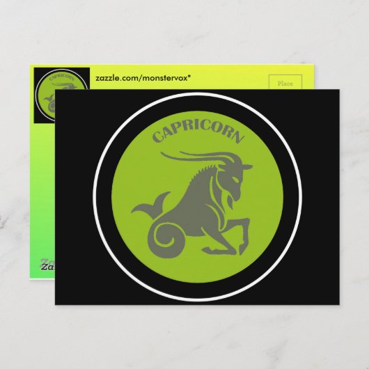 Capricorn Briefkaart (Voorkant / Achterkant)