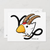 Capricorn Chicken Briefkaart (Voorkant / Achterkant)