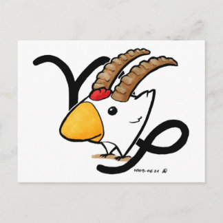 Capricorn Chicken Briefkaart