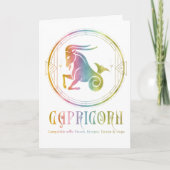 Capricorn Compatibility Birthday Wenskaart Kaart (Voorkant)