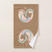 CAPRICORN, Conception abstraite du signe zodiaque, (Serviette à main)
