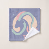 CAPRICORN, Conception abstraite du signe zodiaque, (Gant de toilette)