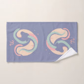 CAPRICORN, Conception abstraite du signe zodiaque, (Serviette à main)