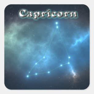 Capricorn constellatie vierkante sticker