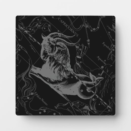 Capricorn Constellation Hevelius 1690 Engraving Fotoplaat (Voorkant)