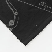 Capricorn Constellation Hevelius 1690 on Black Fleece Deken (Hoek)